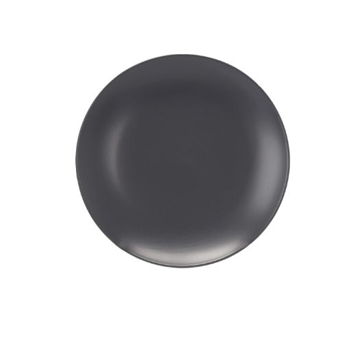 Chomik Тарілка Плоска 19 См Керамічна Кругла «Сіра», PAR8832 - Home Club