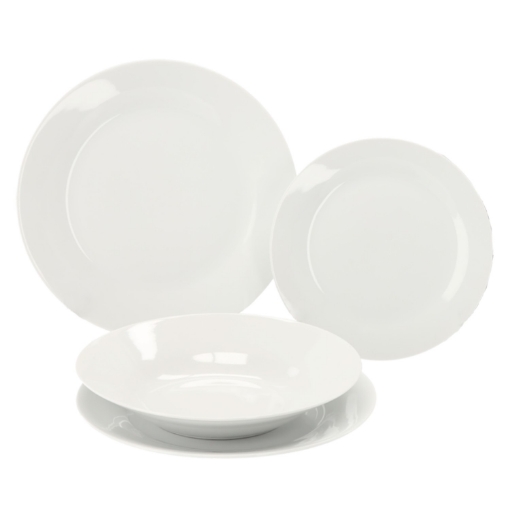 Chomik Кпл. Обеденный 18 Эл. Круглый Белый, AIC9307 - Home Club