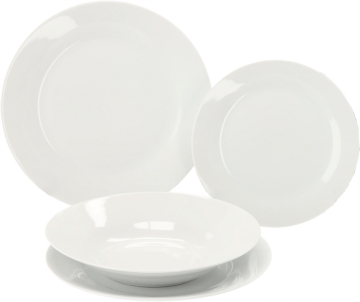 Chomik Кпл. Обеденный 18 Эл. Круглый Белый, AIC9307 - Home Club