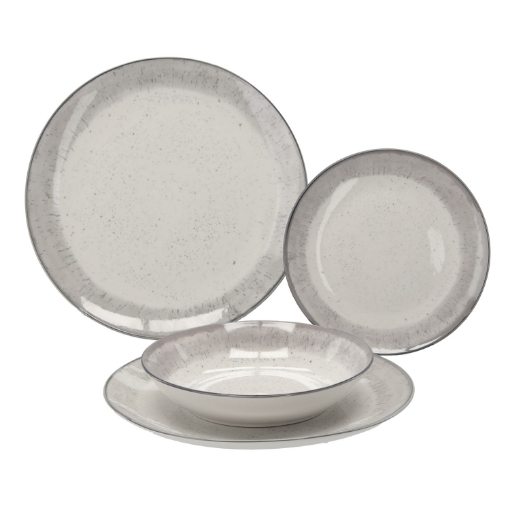 Chomik Обідній Сет 18 Ел. Круглий Сірий, BIM1342 - Home Club