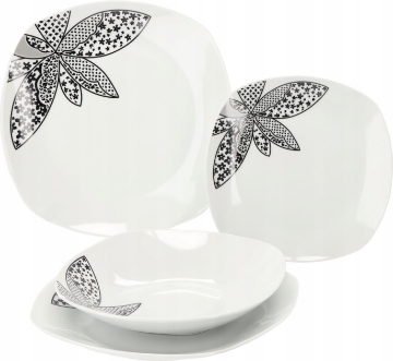 Chomik Набор посуды для обеда, 18 предметов, квадратный, G792, AIC2288 - Home Club