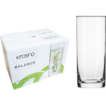 Krosno Kpl.6 Шт. Склянок Для Напоїв 300 Мл Balance, KRO7802 - Home Club