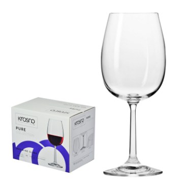 Krosno Кпл. 6 Шт. Келихів Для Червоного Вина Pure 390 Мл, KRO8104 - Home Club