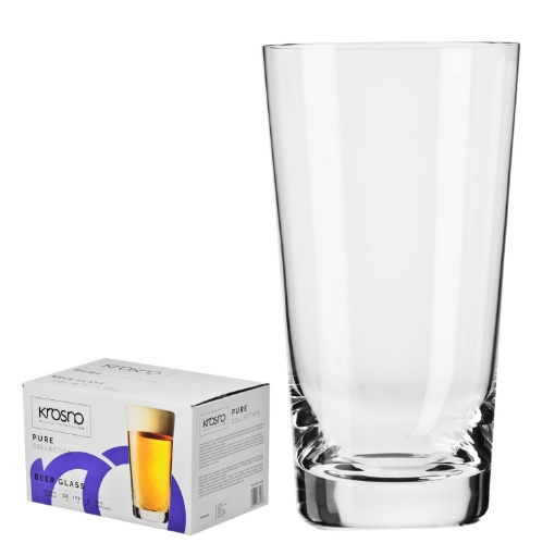 Krosno Набор из 6 бокалов для пива Pure 590 мл, KRO2036 - Home Club