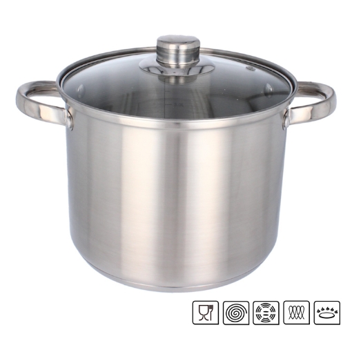 Chomik Нержавеющая Кастрюля Stock Pot 14 Л, 30 См, KIR2490 - Home Club