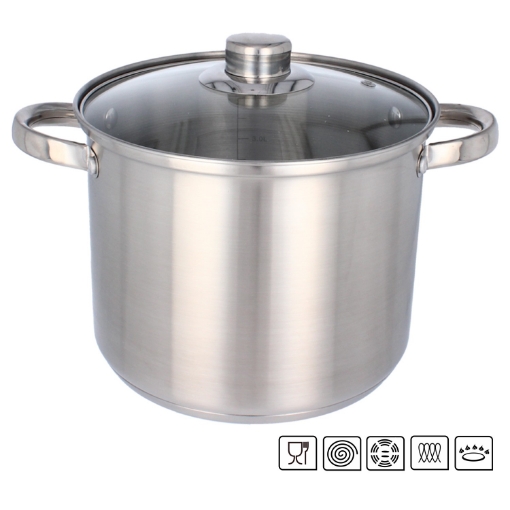 Chomik Нержавеющая Кастрюля Stock Pot 16 Л, 32 См, KIR2506 - Home Club