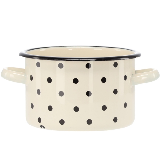 Chomik Эмалированная Кастрюля 2 Л 16 См Белая В Пункты, EMA3356 - Home Club