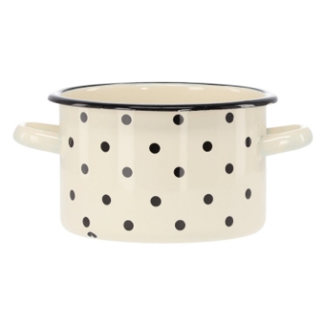 Chomik Эмалированная Кастрюля 2 Л 16 См Белая В Пункты, EMA3356 - Home Club