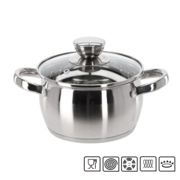 Chomik Нержавіючий Кастрюля З Кришкою 1,5 Л 16 См Belly, KIR3110 - Home Club