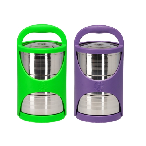 Chomik Стальная Менажка, 3 Части, 14,5 X 23 См, WUI0348 - Home Club