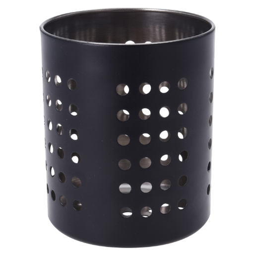 Chomik Нержавеющая Стойка Для Столовых Приборов 12X13 См Черная, AMS5819 - Home Club