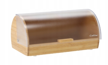 Chomik Хлебник Мента - Бамбуковый С Плastиковой Крышкой 38 x 28 x 18,5 См, NEL3185 - Home Club