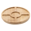 Chomik Бамбуковая Доска Для Подачи Закусок, 5 Отделений, 25x2 См, MUT7224 - Home Club