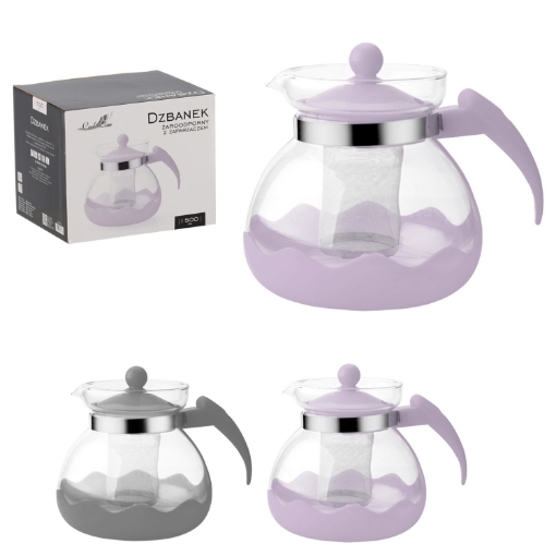 Chomik Жаропрочный кувшин с заварочным устройством, объем 1,5 л, LUT7716 - Home Club