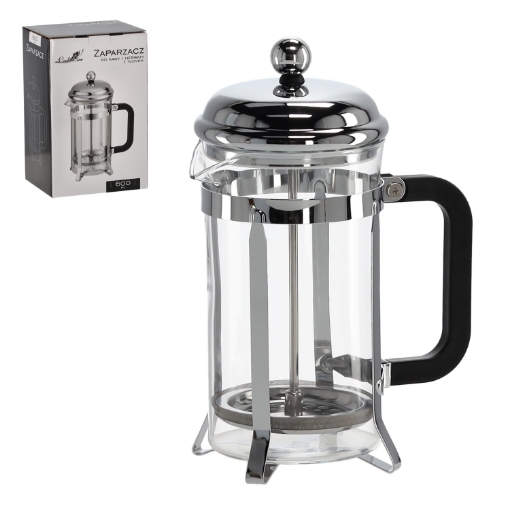 Chomik Чайник для чая и кофе 600 мл с поршнем, LUT2890 - Home Club