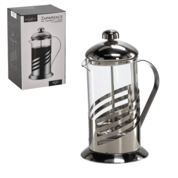 Chomik Чайник для чая и кофе 600 мл с поршнем, LUT1410 - Home Club
