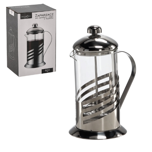 Chomik Чайник для чая и кофе 600 мл с поршнем, LUT1410 - Home Club