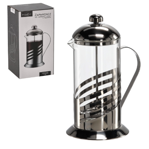 Chomik Чайник для чая и кофе объемом 1000 мл с поршнем, LUT1427 - Home Club
