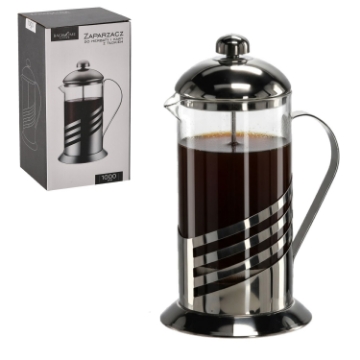 Chomik Чайник для чая и кофе объемом 1000 мл с поршнем, LUT1427 - Home Club