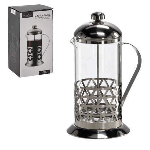 Chomik Чайник для чая и кофе объемом 1000 мл с поршнем, LUT1458 - Home Club