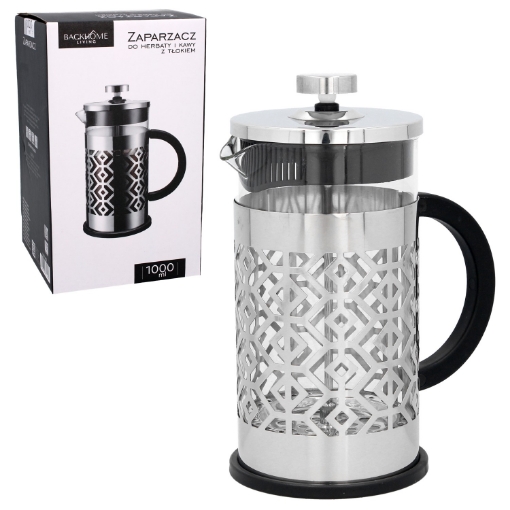 Chomik Чайник для чая и кофе объемом 1000 мл с поршнем, LUT1489 - Home Club