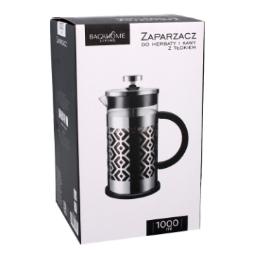 Chomik Чайник для чая и кофе объемом 1000 мл с поршнем, LUT1489 - Home Club