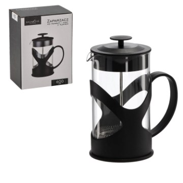 Chomik Чайник для чая и кофе 600 мл с поршнем, LUT1502 - Home Club
