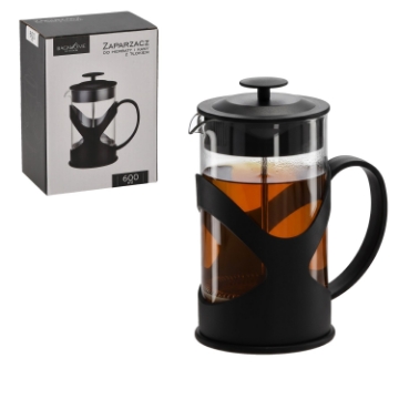 Chomik Чайник для чая и кофе 600 мл с поршнем, LUT1502 - Home Club