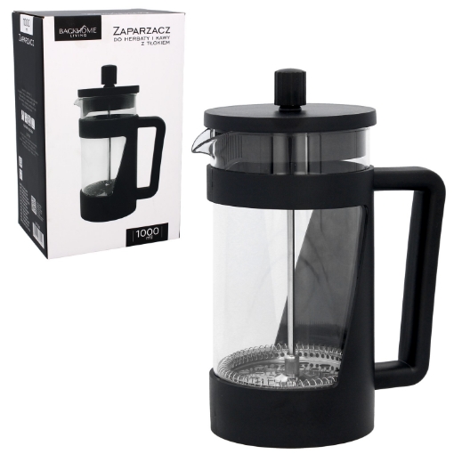 Chomik Чайник для чая и кофе объемом 1000 мл с поршнем, LUT1540 - Home Club