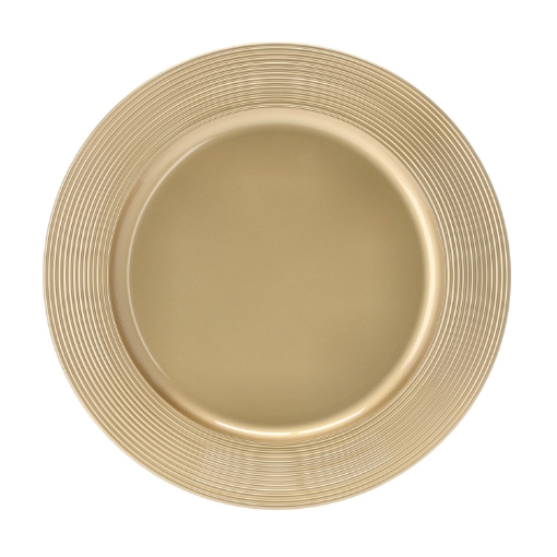 Chomik Круглая подставка 33 x 33 x 2 см с желобом, золотая, VEN8557 - Home Club