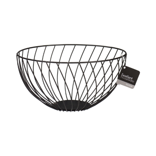 Chomik Корзина для фруктов, черная сталь, 13,5 см, AMS2817 - Home Club