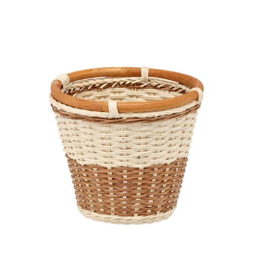 Chomik Корзина из ротанга 20 x 17/18 см, натуральная - белая, DRA6164 - Home Club