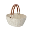 Chomik Корзина из ротанга 26 x 21 x 12/24 см с ручками - белая, DRA7275 - Home Club