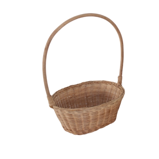Chomik Корзина из ротанга 27 x 20 x 11/36 см с ручкой - натуральная, DRA7411 - Home Club