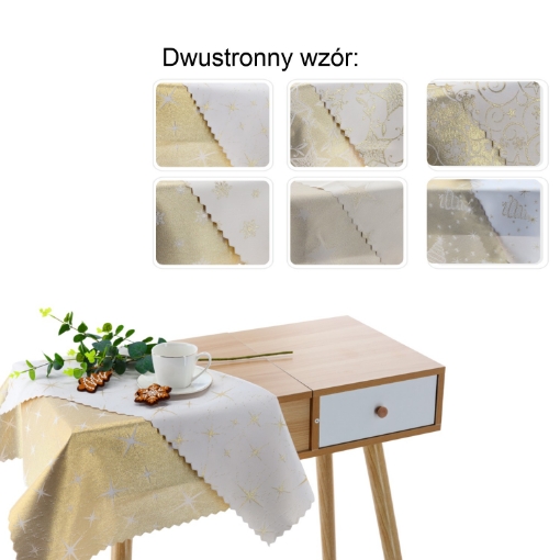 Chomik Двостороння Серветка Золота Мікс 80X80 См Різдво, DEC04525 - Home Club