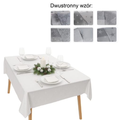 Chomik Двосторонній Срібний Скатертин 130X180 См Різдво, DEC4563 - Home Club