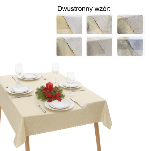 Chomik Двосторонній Скатертин Золотий Мікс 130X180 См Різдво, DEC4570 - Home Club