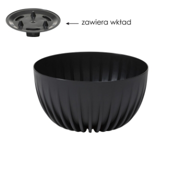 Chomik Миска Mira 240 мм Eco Recycled – черная, LAM49172 - Home Club