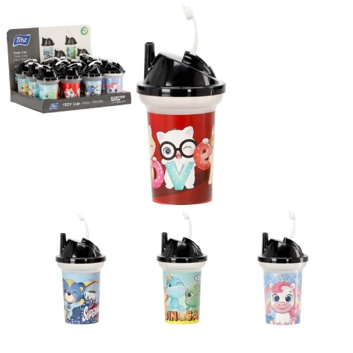 Chomik Кружка Tedy с трубочкой 300 мл, TITAP-9388 - Home Club