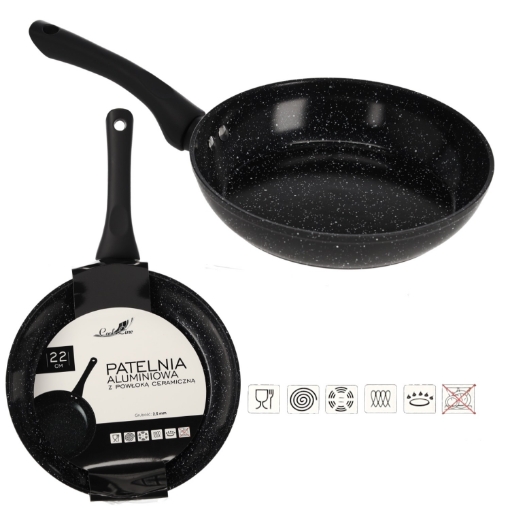 Chomik Алюминиевая сковорода 22 см, 2,5 мм, с керамическим покрытием (индукция), ZDI6399 - Home Club