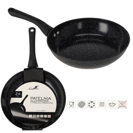 Chomik Алюминиевая сковорода 24 см, 2,5 мм, с керамическим покрытием (индукция), ZDI6405 - Home Club