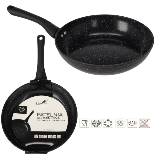 Chomik Алюминиевая сковорода 26 см, 2,5 мм, с керамическим покрытием (индукция), ZDI6412 - Home Club