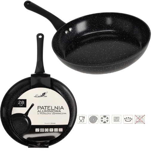 Chomik Алюминиевая сковорода 28 см, 2,3 мм, с керамическим покрытием (индукция), ZDI6429 - Home Club