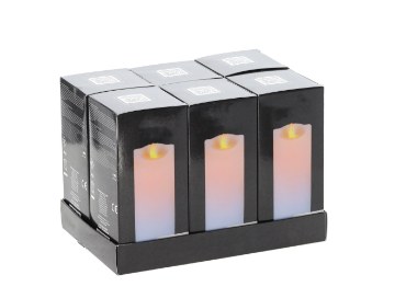 Chomik Свеча Led с подвижным пламенем 7 см x 15 см, белая, ZOZ7446 - Home Club
