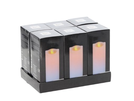 Chomik Свеча Led с подвижным пламенем 7 см x 15 см, белая, ZOZ7446 - Home Club