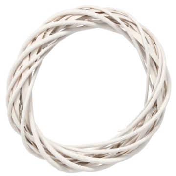 Chomik Плетеный венок 25 см, белый/серый, ILS9357 - Home Club