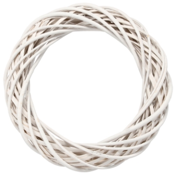 Chomik Плетеный венок 35 см, белый/серый, ILS9371 - Home Club