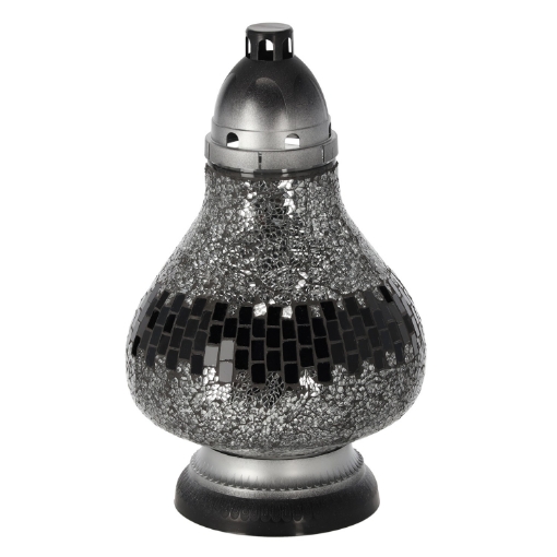 Chomik Свеча 34 см/50 ч. Сtained glass decanter, silver, ZOZ0586 - Home Club
