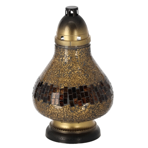 Chomik Свеча 37 см/50 ч. Сtained glass decanter, gold, ZOZ0593 - Home Club