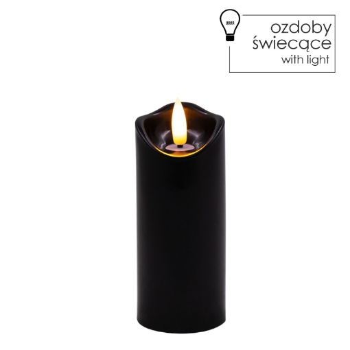 Chomik Свічка Led Чорна 5 X 12,5 См, LED9339 - Home Club